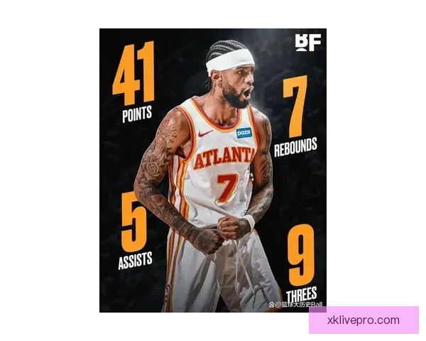 亚历山大沃克本赛季第九次单场30+得分 超越前六个赛季总和创个人新纪录